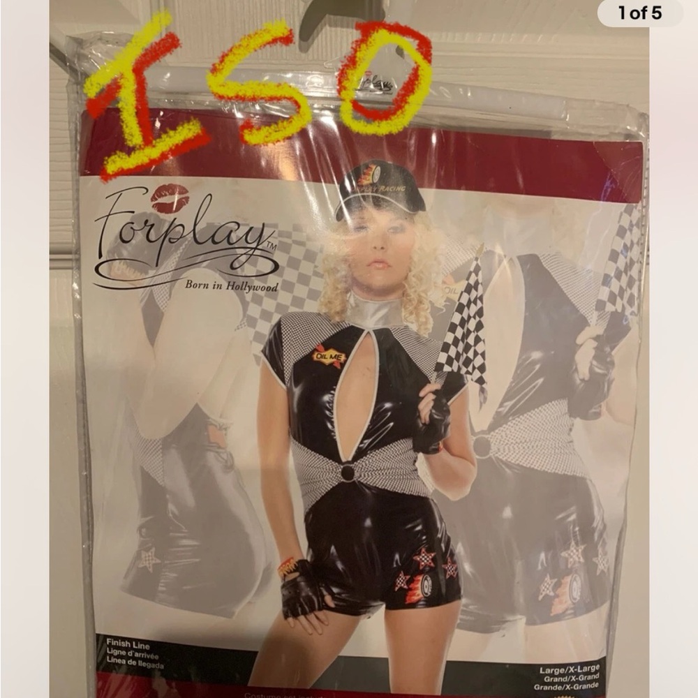 ISO : Forplay Racing Costume with Black and White Checkered Design